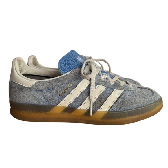 Adidas Gazelle Indoor Suede Sneaker Blue Fusion 6.5 Blokette Gum Sole Soccer - Picture 2 of 14